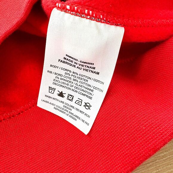 Nike Graphic Tiger Swoosh Crewneck Sweatshirt | Red‎ Size XL - Picture 5 of 9